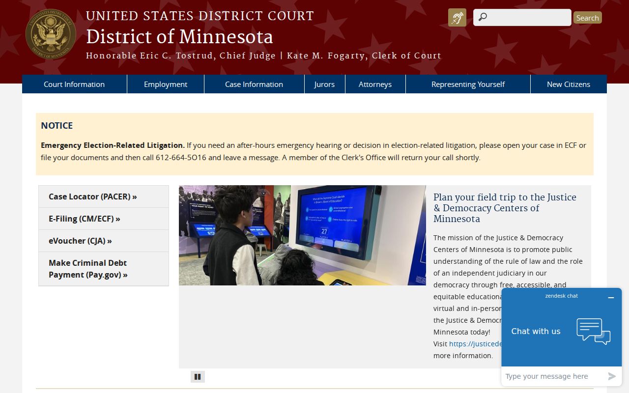 Minnesota Lake court docket federal court distinction source