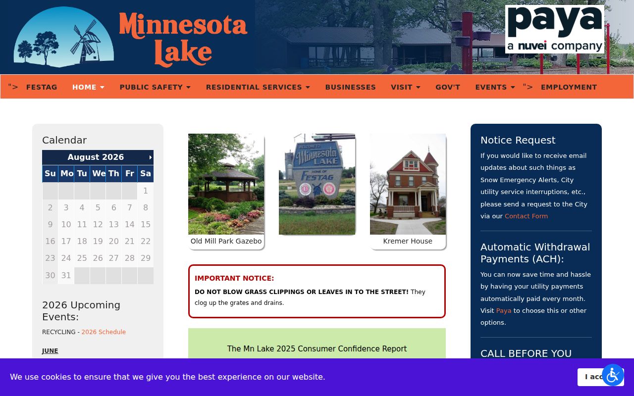 Minnesota Lake court docket city-government source