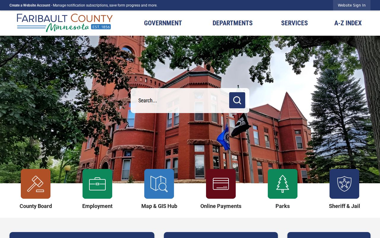 Faribault County court docket county courthouse record access