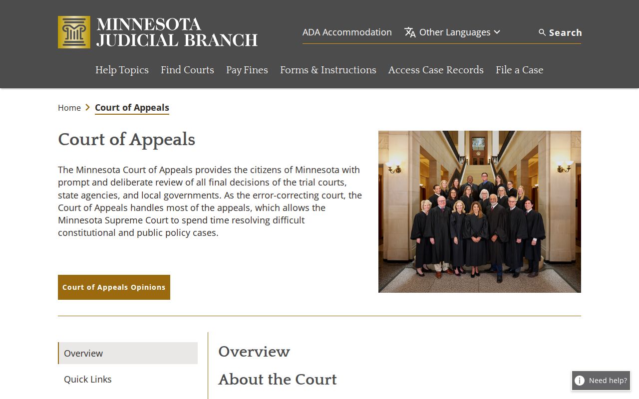 Faribault County court docket Minnesota Court of Appeals resource
